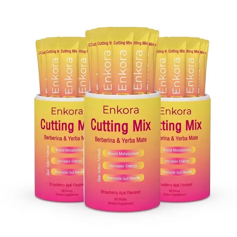 Pack de 3 frascos de Enkora Cutting Mix