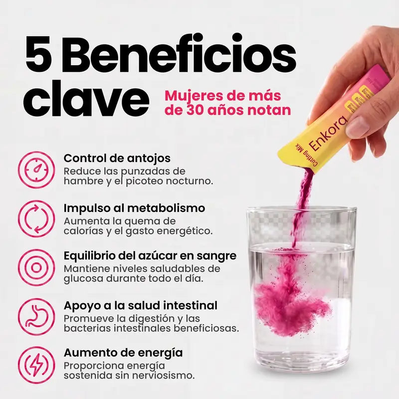 5 beneficios clave: antojos, metabolismo, azúcar en sangre, intestino y energía