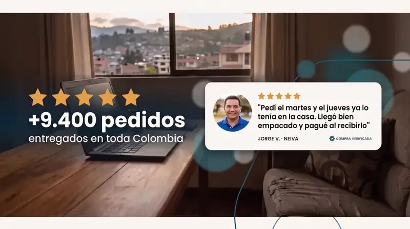 Mas de 9.400 pedidos entregados en toda Colombia: pedi el martes y el jueves ya lo tenia en la casa
