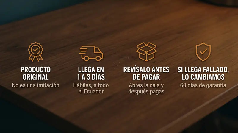 Producto original, llega en 1 a 3 dias habiles, revisalo antes de pagar y si llega fallado lo cambiamos: 60 dias de garantia