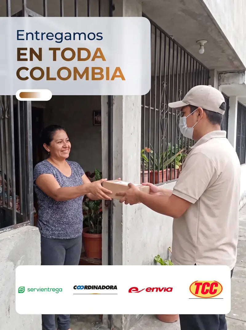 Entregamos en toda Colombia con Servientrega, Coordinadora, Envía y TCC: verifica que tus datos esten correctos