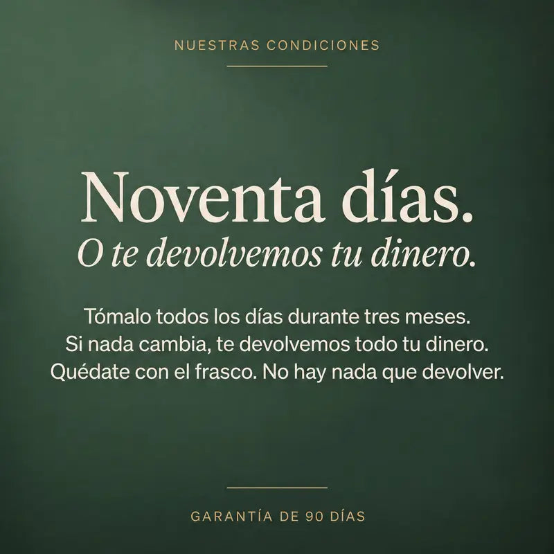 Noventa días o te devolvemos tu dinero