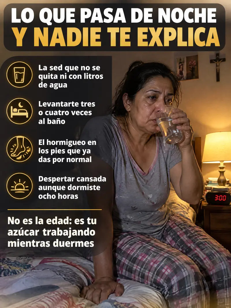 Lo que pasa de noche y nadie te explica: sed, tres idas al bano, hormigueo en los pies, despertar cansada