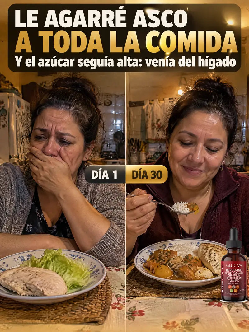 Dia 1 contra dia 30: le agarre asco a toda la comida y el azucar seguia alta, venia del higado