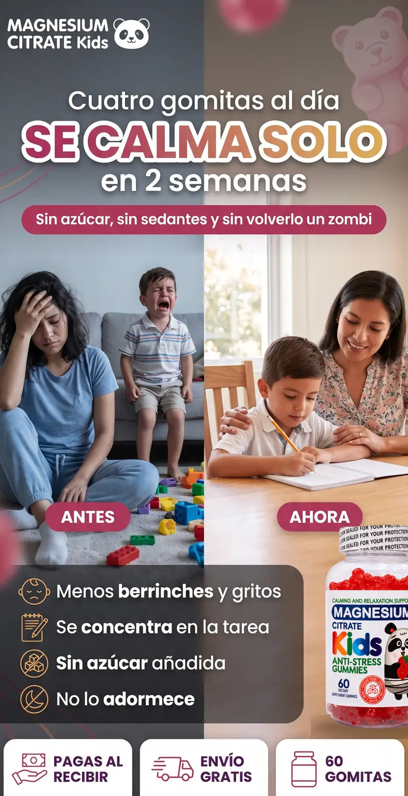 Cuatro gomitas al dia, se calma solo en 2 semanas: sin azucar, sin sedantes y sin volverlo un zombi