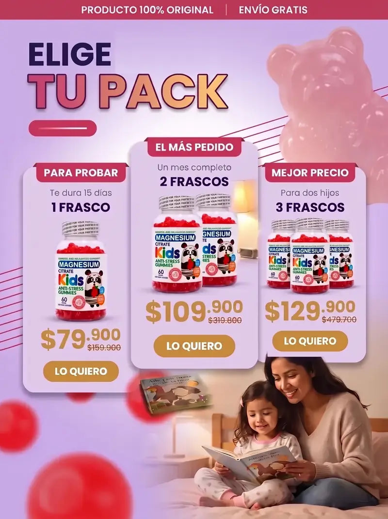 Elige tu pack: 1 frasco 79.900, 2 frascos 109.900, 3 frascos 129.900 pesos