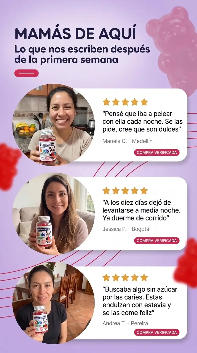 Resenas de madres colombianas con el frasco en la mano