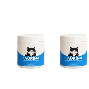 2 tarros de taurina para gatos
